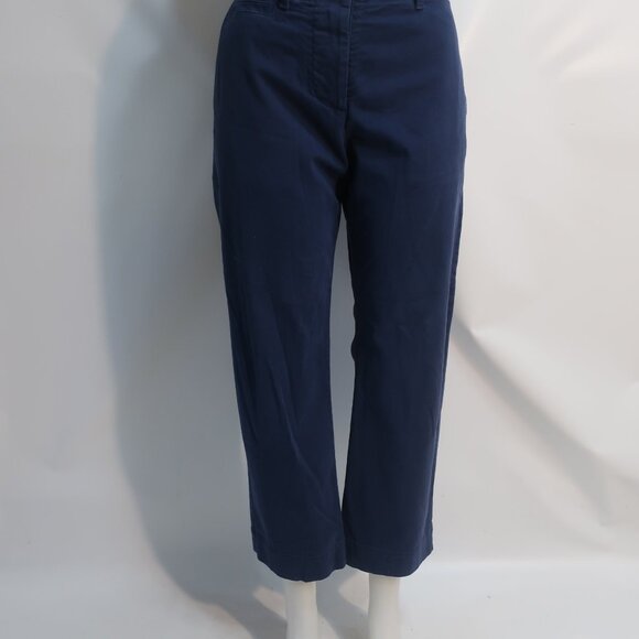Womens Nili Lotan Blue Khaki Pants 4 - Picture 3 of 7
